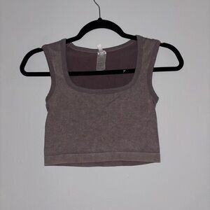 New Mix Women's Crop Top Purple/Taupe